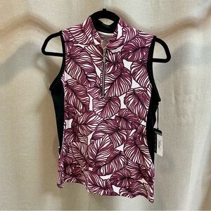 Tail Golf Escalate Jewell sleeveless zipper tank